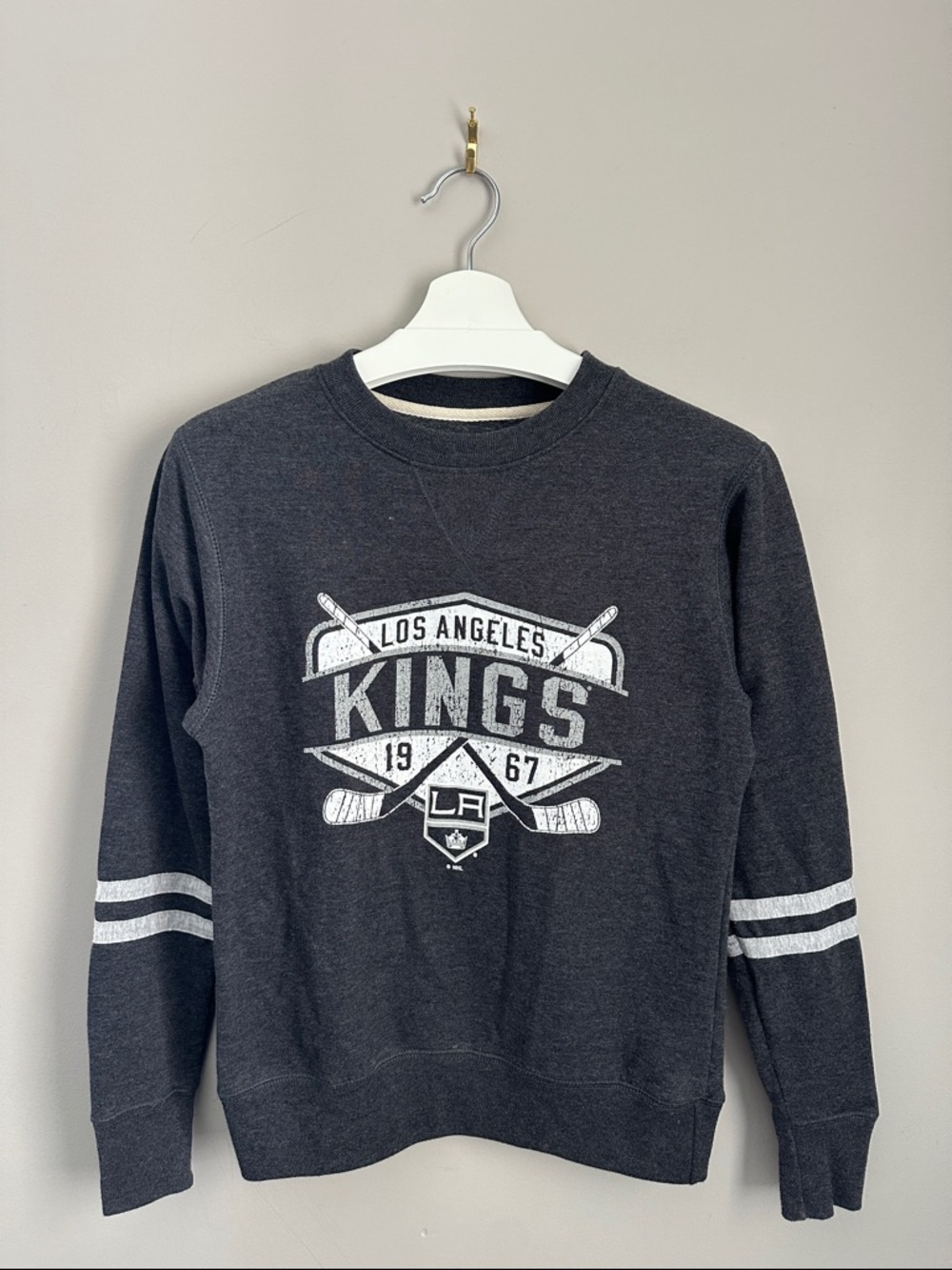 Los Angeles Kings Charcoal Crewneck Sweatshirt